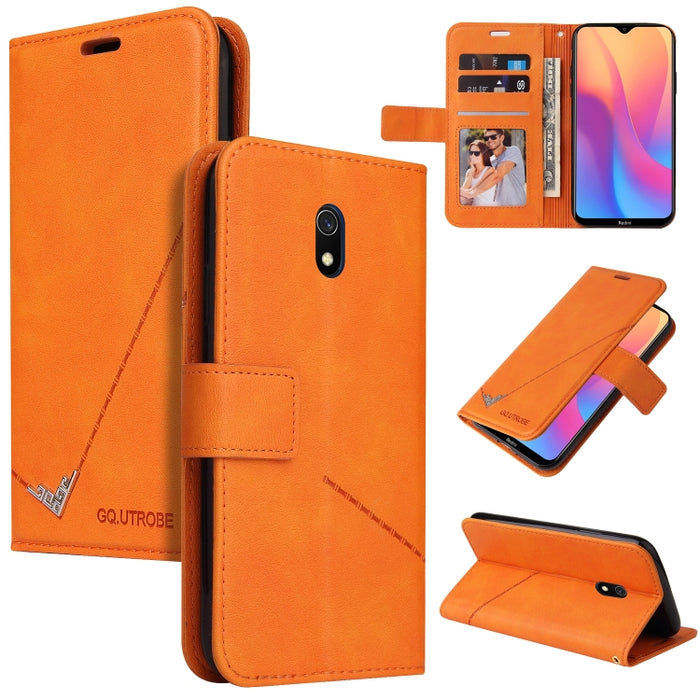 GQUTROBE Estuche para teléfono de cuero en ángulo recto, For Xiaomi Redmi 9A, For Xiaomi Redmi 9C, For Xiaomi Redmi 9, For Xiaomi Redmi K20, For Xiaomi Redmi Note 8T, For Xiaomi Redmi Note 8 Pro, For Xiaomi Redmi Note 8, For Xiaomi Redmi 8A            ...
