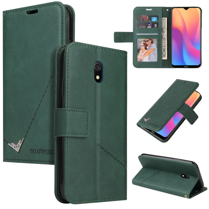 GQUTROBE Estuche para teléfono de cuero en ángulo recto, For Xiaomi Redmi 9A, For Xiaomi Redmi 9C, For Xiaomi Redmi 9, For Xiaomi Redmi K20, For Xiaomi Redmi Note 8T, For Xiaomi Redmi Note 8 Pro, For Xiaomi Redmi Note 8, For Xiaomi Redmi 8A            ...