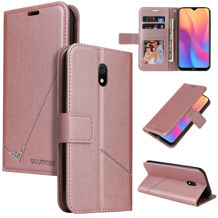 GQUTROBE Estuche para teléfono de cuero en ángulo recto, For Xiaomi Redmi 9A, For Xiaomi Redmi 9C, For Xiaomi Redmi 9, For Xiaomi Redmi K20, For Xiaomi Redmi Note 8T, For Xiaomi Redmi Note 8 Pro, For Xiaomi Redmi Note 8, For Xiaomi Redmi 8A            ...