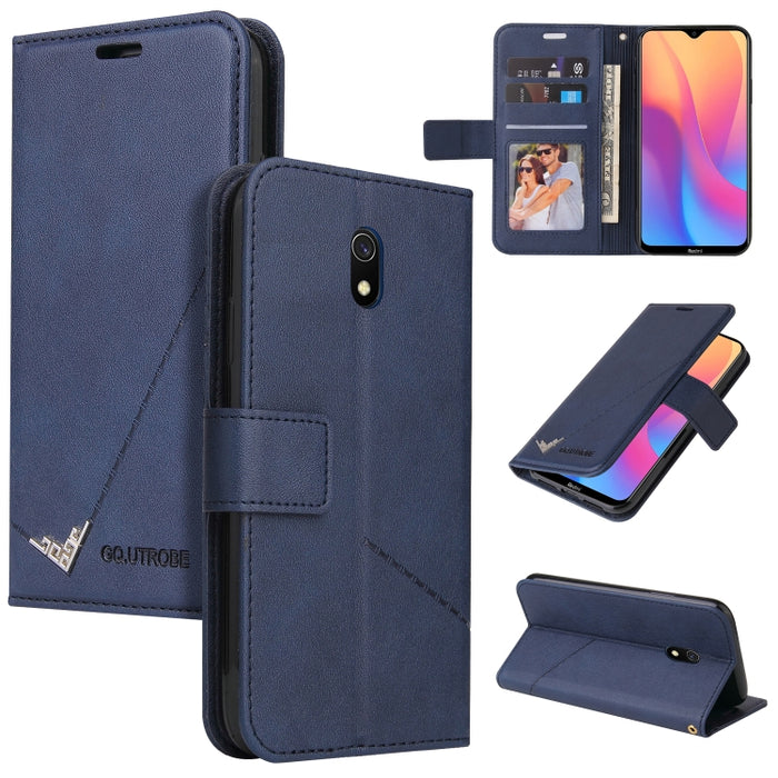 GQUTROBE Estuche para teléfono de cuero en ángulo recto, For Xiaomi Redmi 9A, For Xiaomi Redmi 9C, For Xiaomi Redmi 9, For Xiaomi Redmi K20, For Xiaomi Redmi Note 8T, For Xiaomi Redmi Note 8 Pro, For Xiaomi Redmi Note 8, For Xiaomi Redmi 8A            ...