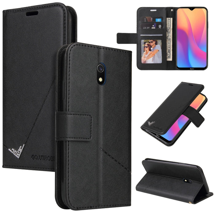 GQUTROBE Estuche para teléfono de cuero en ángulo recto, For Xiaomi Redmi 9A, For Xiaomi Redmi 9C, For Xiaomi Redmi 9, For Xiaomi Redmi K20, For Xiaomi Redmi Note 8T, For Xiaomi Redmi Note 8 Pro, For Xiaomi Redmi Note 8, For Xiaomi Redmi 8A            ...