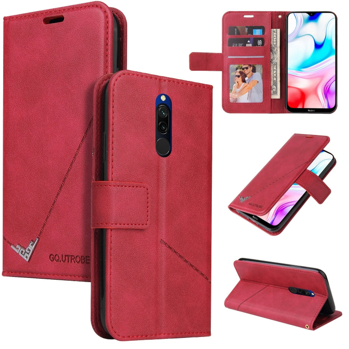 GQUTROBE Estuche para teléfono de cuero en ángulo recto, For Xiaomi Redmi 9A, For Xiaomi Redmi 9C, For Xiaomi Redmi 9, For Xiaomi Redmi K20, For Xiaomi Redmi Note 8T, For Xiaomi Redmi Note 8 Pro, For Xiaomi Redmi Note 8, For Xiaomi Redmi 8A            ...
