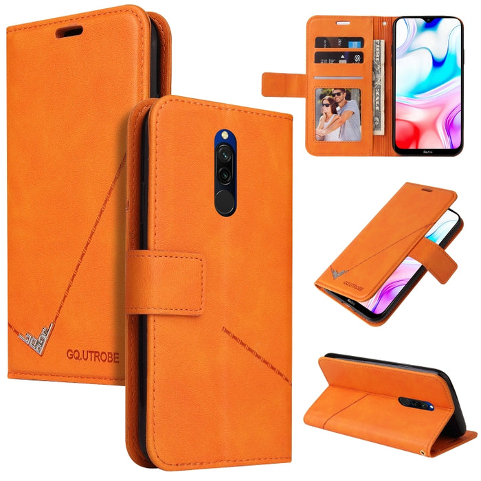 GQUTROBE Estuche para teléfono de cuero en ángulo recto, For Xiaomi Redmi 9A, For Xiaomi Redmi 9C, For Xiaomi Redmi 9, For Xiaomi Redmi K20, For Xiaomi Redmi Note 8T, For Xiaomi Redmi Note 8 Pro, For Xiaomi Redmi Note 8, For Xiaomi Redmi 8A            ...