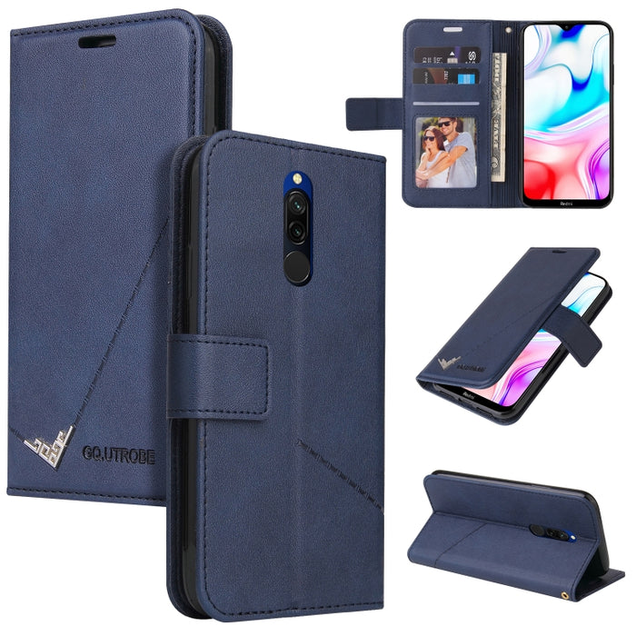 GQUTROBE Estuche para teléfono de cuero en ángulo recto, For Xiaomi Redmi 9A, For Xiaomi Redmi 9C, For Xiaomi Redmi 9, For Xiaomi Redmi K20, For Xiaomi Redmi Note 8T, For Xiaomi Redmi Note 8 Pro, For Xiaomi Redmi Note 8, For Xiaomi Redmi 8A            ...