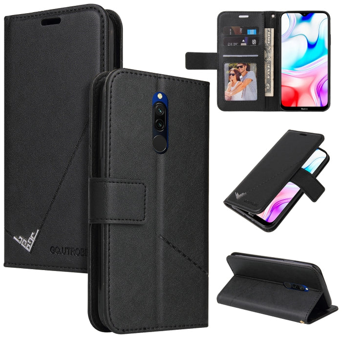 GQUTROBE Estuche para teléfono de cuero en ángulo recto, For Xiaomi Redmi 9A, For Xiaomi Redmi 9C, For Xiaomi Redmi 9, For Xiaomi Redmi K20, For Xiaomi Redmi Note 8T, For Xiaomi Redmi Note 8 Pro, For Xiaomi Redmi Note 8, For Xiaomi Redmi 8A            ...