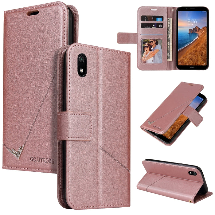 GQUTROBE Estuche para teléfono de cuero en ángulo recto, For Xiaomi Redmi 9A, For Xiaomi Redmi 9C, For Xiaomi Redmi 9, For Xiaomi Redmi K20, For Xiaomi Redmi Note 8T, For Xiaomi Redmi Note 8 Pro, For Xiaomi Redmi Note 8, For Xiaomi Redmi 8A            ...