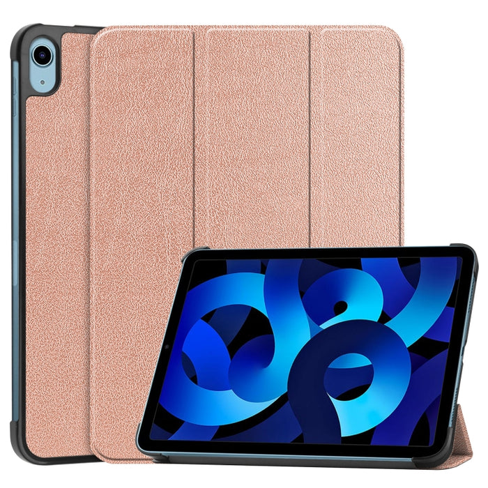 Estuche para tableta de cuero con textura Custer de color sólido