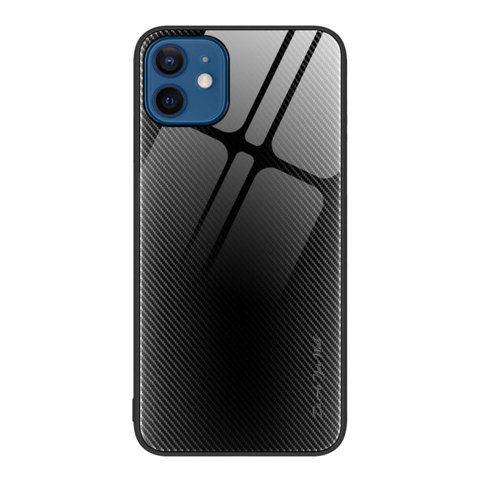 Caja del teléfono de TPU de vidrio degradado de textura