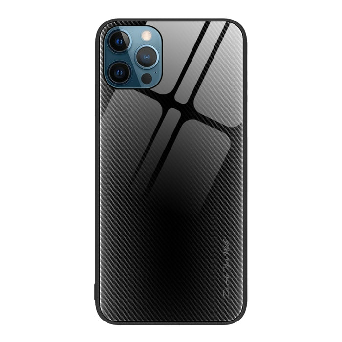 Caja del teléfono de TPU de vidrio degradado de textura