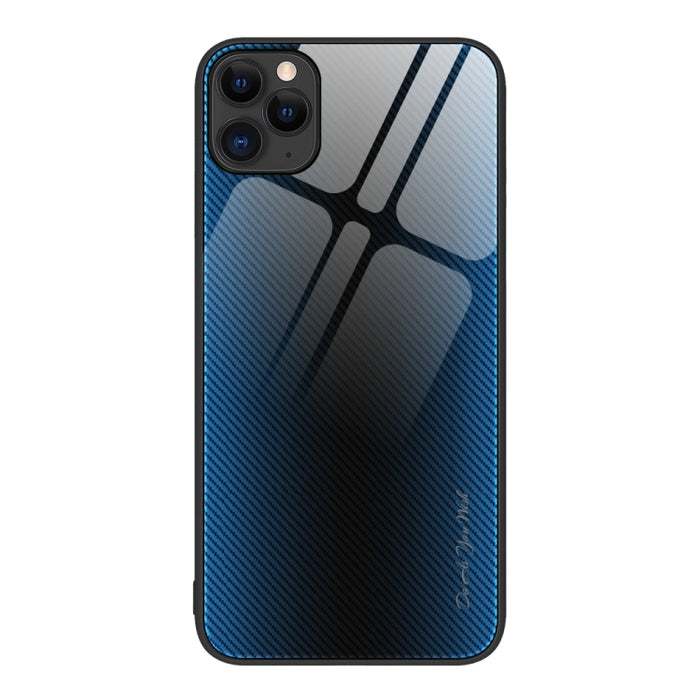Caja del teléfono de TPU de vidrio degradado de textura