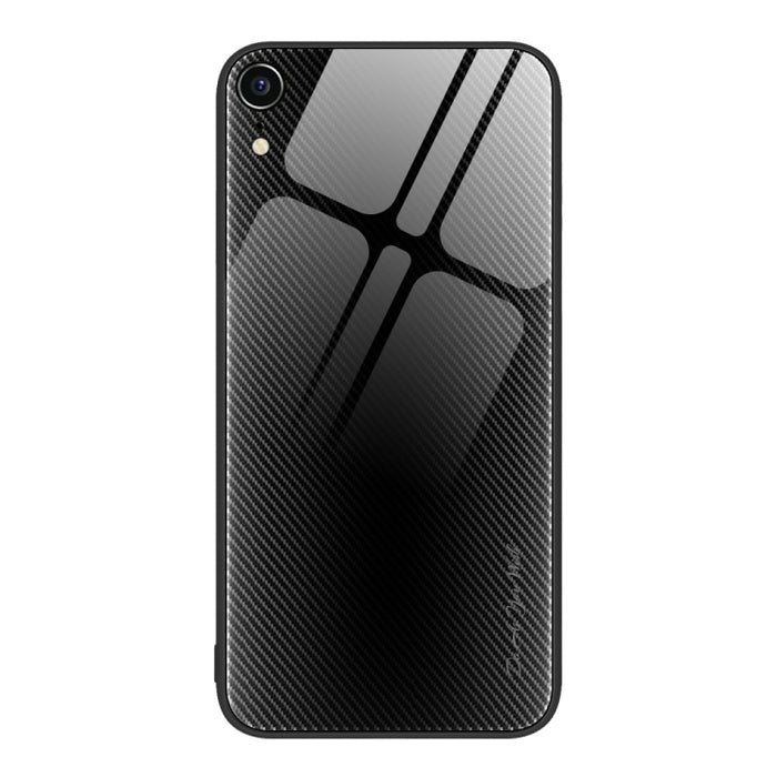 Caja del teléfono de TPU de vidrio degradado de textura