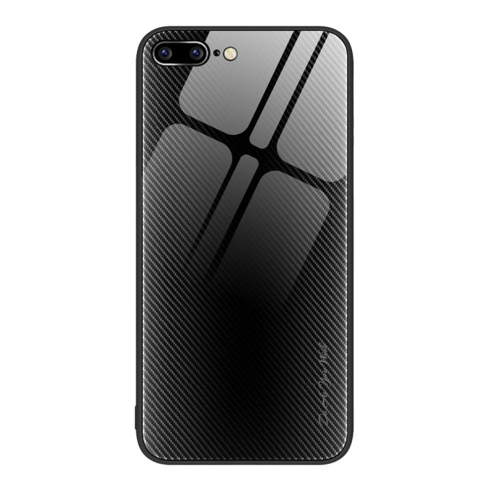 Caja del teléfono de TPU de vidrio degradado de textura