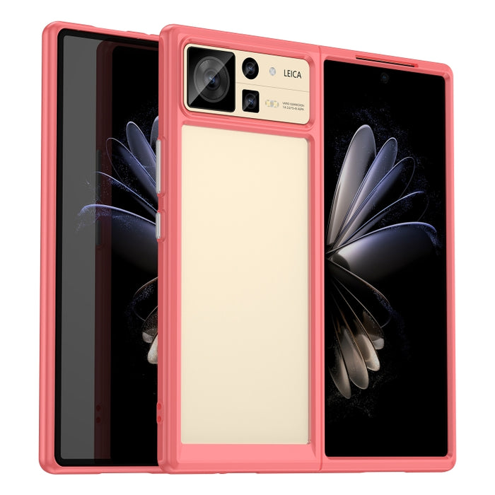 Caja colorida del teléfono de acrílico + TPU de la serie, For Xiaomi Mix Fold 2