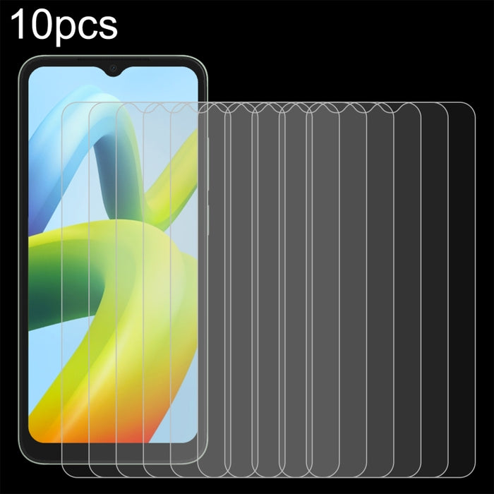 10 PCS 0.26mm 9H 2.5D Película de vidrio templado, For TCL 30XL 2022 (10 PCS), For Xiaomi Redmi A2 / A2+ / A1 / A1+ / Xiaomi Poco C50 / C51 (10 PCS)