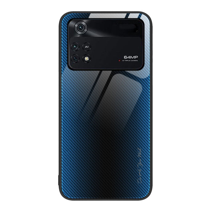 Caja del teléfono de TPU de vidrio degradado de textura, For Xiaomi Poco M4 Pro, For Xiaomi Poco M4 Pro 5G, For Xiaomi Poco X4 Pro 5G, For Xiaomi Redmi 10C, For Xiaomi Redmi K50, For Xiaomi Redmi K50 Pro, For Xiaomi Redmi Note 10 Pro                   ...