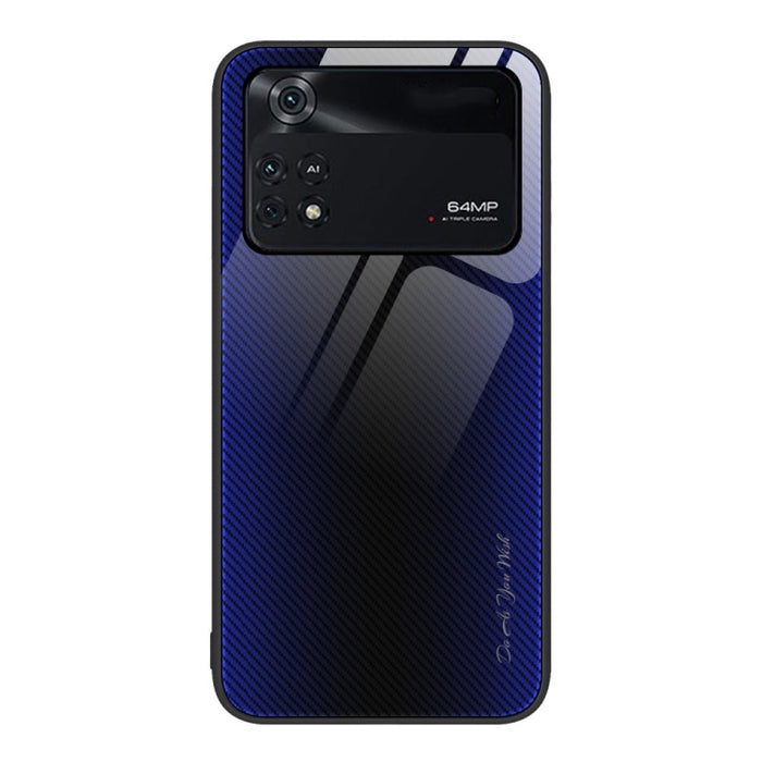 Caja del teléfono de TPU de vidrio degradado de textura, For Xiaomi Poco M4 Pro, For Xiaomi Poco M4 Pro 5G, For Xiaomi Poco X4 Pro 5G, For Xiaomi Redmi 10C, For Xiaomi Redmi K50, For Xiaomi Redmi K50 Pro, For Xiaomi Redmi Note 10 Pro                   ...