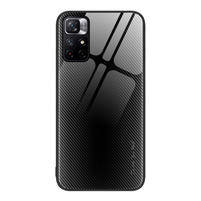 Caja del teléfono de TPU de vidrio degradado de textura, For Xiaomi Poco M4 Pro, For Xiaomi Poco M4 Pro 5G, For Xiaomi Poco X4 Pro 5G, For Xiaomi Redmi 10C, For Xiaomi Redmi K50, For Xiaomi Redmi K50 Pro, For Xiaomi Redmi Note 10 Pro                   ...