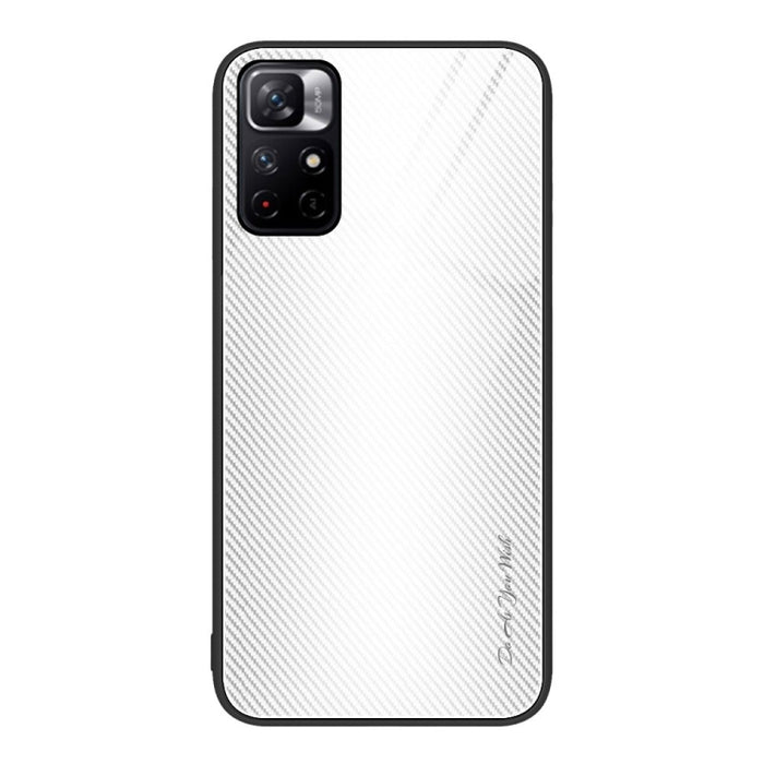 Caja del teléfono de TPU de vidrio degradado de textura, For Xiaomi Poco M4 Pro, For Xiaomi Poco M4 Pro 5G, For Xiaomi Poco X4 Pro 5G, For Xiaomi Redmi 10C, For Xiaomi Redmi K50, For Xiaomi Redmi K50 Pro, For Xiaomi Redmi Note 10 Pro                   ...