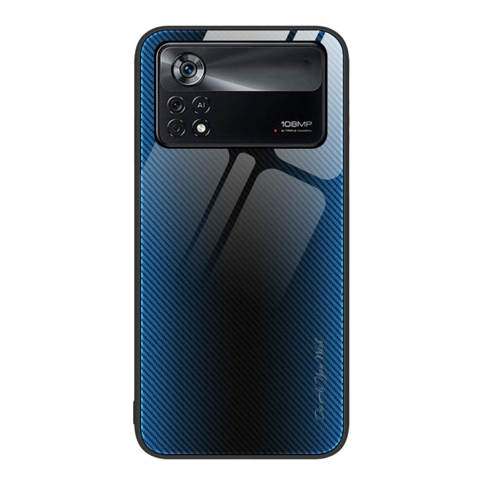 Caja del teléfono de TPU de vidrio degradado de textura, For Xiaomi Poco M4 Pro, For Xiaomi Poco M4 Pro 5G, For Xiaomi Poco X4 Pro 5G, For Xiaomi Redmi 10C, For Xiaomi Redmi K50, For Xiaomi Redmi K50 Pro, For Xiaomi Redmi Note 10 Pro                   ...