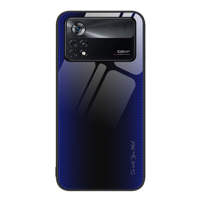 Caja del teléfono de TPU de vidrio degradado de textura, For Xiaomi Poco M4 Pro, For Xiaomi Poco M4 Pro 5G, For Xiaomi Poco X4 Pro 5G, For Xiaomi Redmi 10C, For Xiaomi Redmi K50, For Xiaomi Redmi K50 Pro, For Xiaomi Redmi Note 10 Pro                   ...