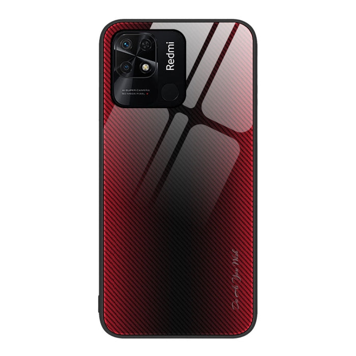 Caja del teléfono de TPU de vidrio degradado de textura, For Xiaomi Poco M4 Pro, For Xiaomi Poco M4 Pro 5G, For Xiaomi Poco X4 Pro 5G, For Xiaomi Redmi 10C, For Xiaomi Redmi K50, For Xiaomi Redmi K50 Pro, For Xiaomi Redmi Note 10 Pro                   ...