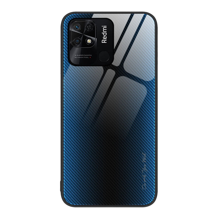 Caja del teléfono de TPU de vidrio degradado de textura, For Xiaomi Poco M4 Pro, For Xiaomi Poco M4 Pro 5G, For Xiaomi Poco X4 Pro 5G, For Xiaomi Redmi 10C, For Xiaomi Redmi K50, For Xiaomi Redmi K50 Pro, For Xiaomi Redmi Note 10 Pro                   ...