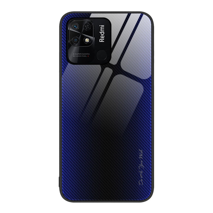 Caja del teléfono de TPU de vidrio degradado de textura, For Xiaomi Poco M4 Pro, For Xiaomi Poco M4 Pro 5G, For Xiaomi Poco X4 Pro 5G, For Xiaomi Redmi 10C, For Xiaomi Redmi K50, For Xiaomi Redmi K50 Pro, For Xiaomi Redmi Note 10 Pro                   ...
