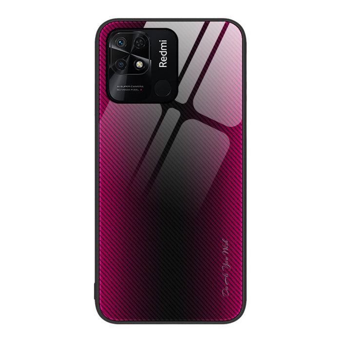 Caja del teléfono de TPU de vidrio degradado de textura, For Xiaomi Poco M4 Pro, For Xiaomi Poco M4 Pro 5G, For Xiaomi Poco X4 Pro 5G, For Xiaomi Redmi 10C, For Xiaomi Redmi K50, For Xiaomi Redmi K50 Pro, For Xiaomi Redmi Note 10 Pro                   ...