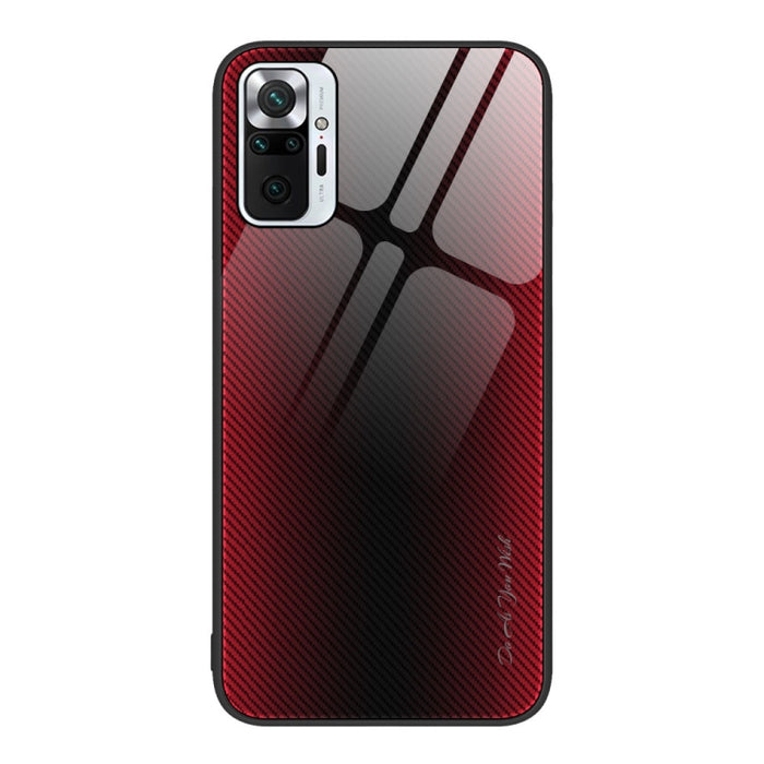 Caja del teléfono de TPU de vidrio degradado de textura, For Xiaomi Poco M4 Pro, For Xiaomi Poco M4 Pro 5G, For Xiaomi Poco X4 Pro 5G, For Xiaomi Redmi 10C, For Xiaomi Redmi K50, For Xiaomi Redmi K50 Pro, For Xiaomi Redmi Note 10 Pro                   ...