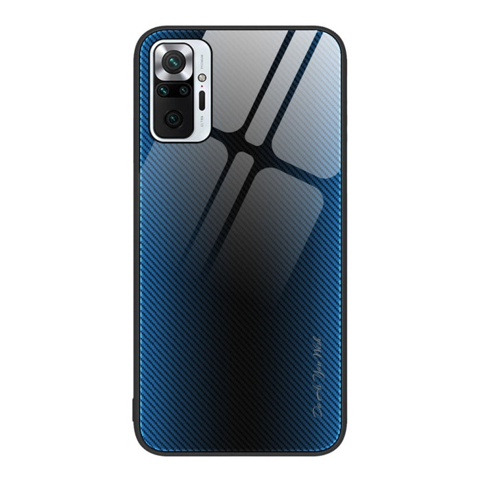 Caja del teléfono de TPU de vidrio degradado de textura, For Xiaomi Poco M4 Pro, For Xiaomi Poco M4 Pro 5G, For Xiaomi Poco X4 Pro 5G, For Xiaomi Redmi 10C, For Xiaomi Redmi K50, For Xiaomi Redmi K50 Pro, For Xiaomi Redmi Note 10 Pro                   ...