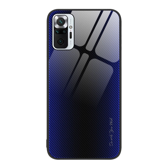 Caja del teléfono de TPU de vidrio degradado de textura, For Xiaomi Poco M4 Pro, For Xiaomi Poco M4 Pro 5G, For Xiaomi Poco X4 Pro 5G, For Xiaomi Redmi 10C, For Xiaomi Redmi K50, For Xiaomi Redmi K50 Pro, For Xiaomi Redmi Note 10 Pro                   ...