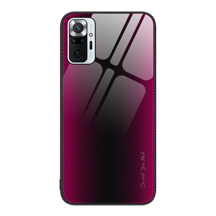 Caja del teléfono de TPU de vidrio degradado de textura, For Xiaomi Poco M4 Pro, For Xiaomi Poco M4 Pro 5G, For Xiaomi Poco X4 Pro 5G, For Xiaomi Redmi 10C, For Xiaomi Redmi K50, For Xiaomi Redmi K50 Pro, For Xiaomi Redmi Note 10 Pro                   ...