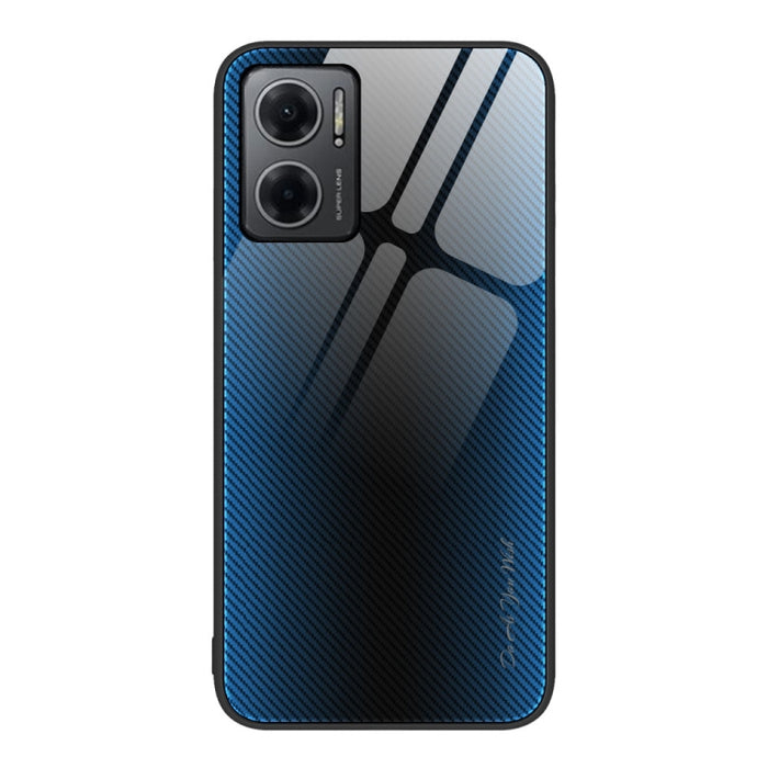 Caja del teléfono de TPU de vidrio degradado de textura, For Xiaomi Poco M4 Pro, For Xiaomi Poco M4 Pro 5G, For Xiaomi Poco X4 Pro 5G, For Xiaomi Redmi 10C, For Xiaomi Redmi K50, For Xiaomi Redmi K50 Pro, For Xiaomi Redmi Note 10 Pro                   ...