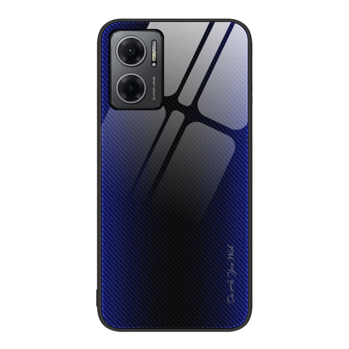 Caja del teléfono de TPU de vidrio degradado de textura, For Xiaomi Poco M4 Pro, For Xiaomi Poco M4 Pro 5G, For Xiaomi Poco X4 Pro 5G, For Xiaomi Redmi 10C, For Xiaomi Redmi K50, For Xiaomi Redmi K50 Pro, For Xiaomi Redmi Note 10 Pro                   ...