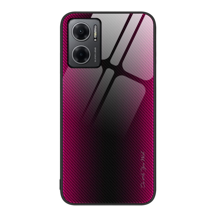 Caja del teléfono de TPU de vidrio degradado de textura, For Xiaomi Poco M4 Pro, For Xiaomi Poco M4 Pro 5G, For Xiaomi Poco X4 Pro 5G, For Xiaomi Redmi 10C, For Xiaomi Redmi K50, For Xiaomi Redmi K50 Pro, For Xiaomi Redmi Note 10 Pro                   ...