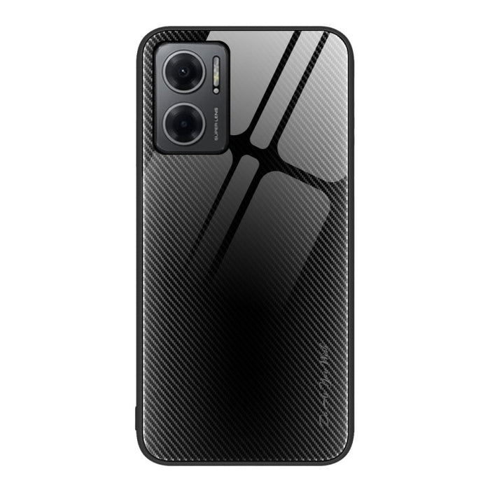 Caja del teléfono de TPU de vidrio degradado de textura, For Xiaomi Poco M4 Pro, For Xiaomi Poco M4 Pro 5G, For Xiaomi Poco X4 Pro 5G, For Xiaomi Redmi 10C, For Xiaomi Redmi K50, For Xiaomi Redmi K50 Pro, For Xiaomi Redmi Note 10 Pro                   ...