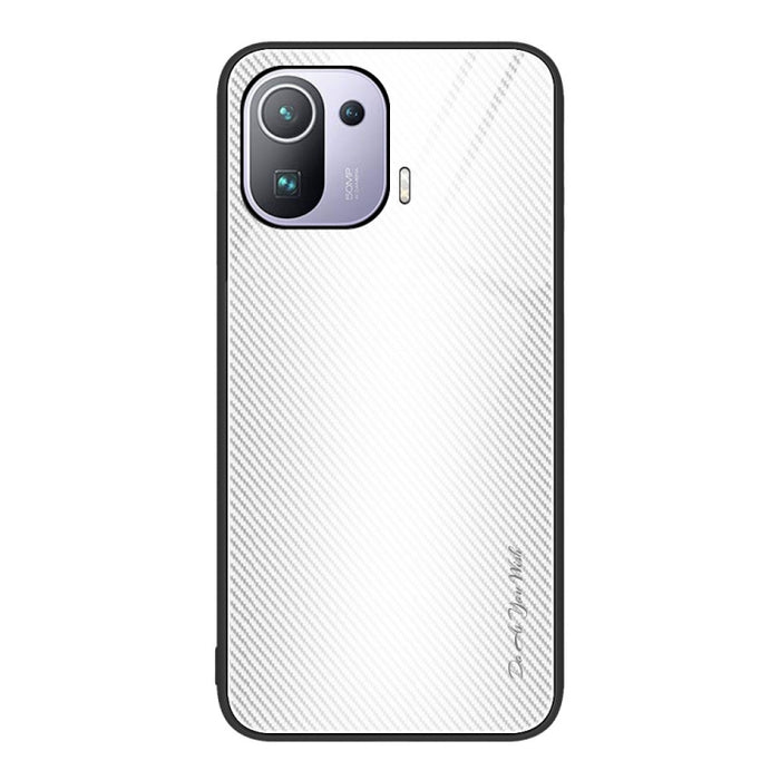 Caja del teléfono de TPU de vidrio degradado de textura, For Xiaomi Poco M4 Pro, For Xiaomi Poco M4 Pro 5G, For Xiaomi Poco X4 Pro 5G, For Xiaomi Redmi 10C, For Xiaomi Redmi K50, For Xiaomi Redmi K50 Pro, For Xiaomi Redmi Note 10 Pro                   ...