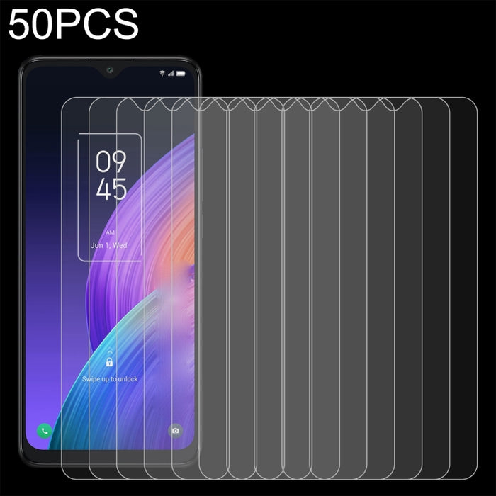50 PCS 0.26mm 9H 2.5D Película de vidrio templado, For TCL 30XL 2022 (50 PCS), For Xiaomi Redmi A2 / A2+ / A1 / A1+ / Xiaomi Poco C50 / C51 (50 PCS)