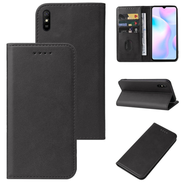 Caja de teléfono de cuero con cierre magnético, For Xiaomi Mi 10T Pro / Mi 10T 5G, For Xiaomi Mi CC9 Pro, For Xiaomi Redmi 9 Prime, For Xiaomi Redmi 9AT, For Xiaomi Redmi 9i, For Xiaomi Redmi 9T, For Xiaomi Redmi 10 5G, For Xiaomi Redmi 10 Prime 2022  ...