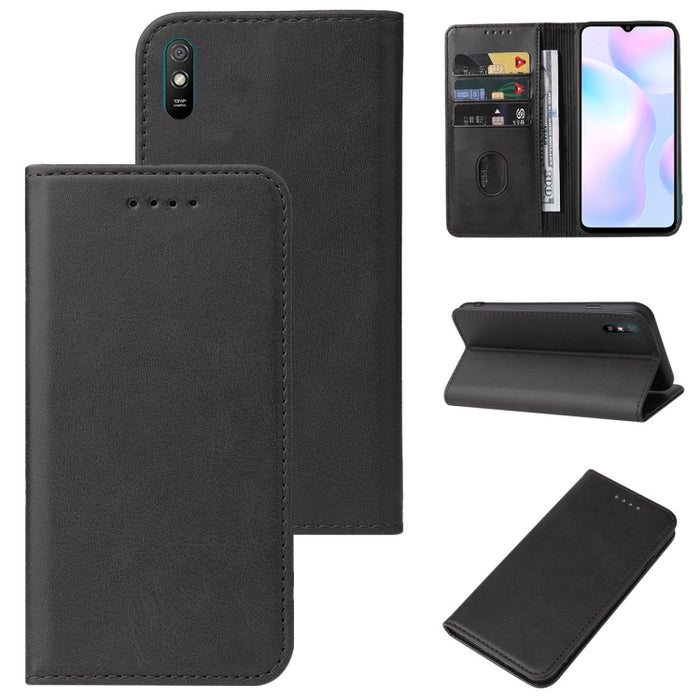 Caja de teléfono de cuero con cierre magnético, For Xiaomi Mi 10T Pro / Mi 10T 5G, For Xiaomi Mi CC9 Pro, For Xiaomi Redmi 9 Prime, For Xiaomi Redmi 9AT, For Xiaomi Redmi 9i, For Xiaomi Redmi 9T, For Xiaomi Redmi 10 5G, For Xiaomi Redmi 10 Prime 2022  ...