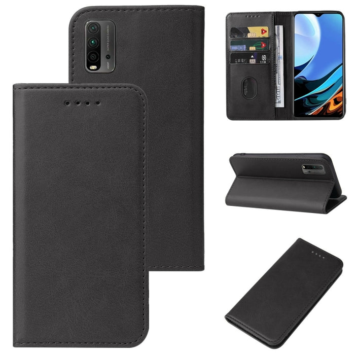 Caja de teléfono de cuero con cierre magnético, For Xiaomi Mi 10T Pro / Mi 10T 5G, For Xiaomi Mi CC9 Pro, For Xiaomi Redmi 9 Prime, For Xiaomi Redmi 9AT, For Xiaomi Redmi 9i, For Xiaomi Redmi 9T, For Xiaomi Redmi 10 5G, For Xiaomi Redmi 10 Prime 2022  ...