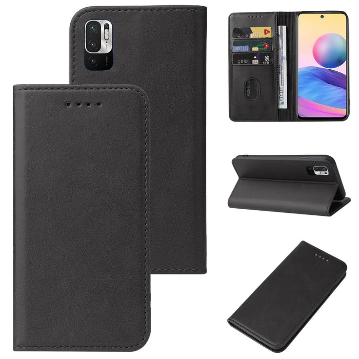 Caja de teléfono de cuero con cierre magnético, For Xiaomi Mi 10T Pro / Mi 10T 5G, For Xiaomi Mi CC9 Pro, For Xiaomi Redmi 9 Prime, For Xiaomi Redmi 9AT, For Xiaomi Redmi 9i, For Xiaomi Redmi 9T, For Xiaomi Redmi 10 5G, For Xiaomi Redmi 10 Prime 2022  ...