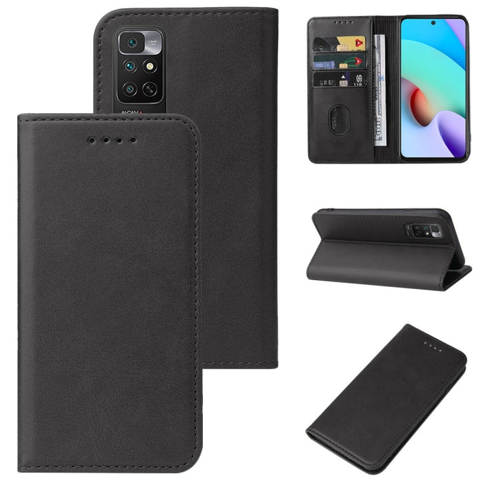 Caja de teléfono de cuero con cierre magnético, For Xiaomi Mi 10T Pro / Mi 10T 5G, For Xiaomi Mi CC9 Pro, For Xiaomi Redmi 9 Prime, For Xiaomi Redmi 9AT, For Xiaomi Redmi 9i, For Xiaomi Redmi 9T, For Xiaomi Redmi 10 5G, For Xiaomi Redmi 10 Prime 2022  ...