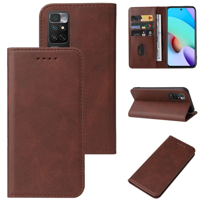 Caja de teléfono de cuero con cierre magnético, For Xiaomi Mi 10T Pro / Mi 10T 5G, For Xiaomi Mi CC9 Pro, For Xiaomi Redmi 9 Prime, For Xiaomi Redmi 9AT, For Xiaomi Redmi 9i, For Xiaomi Redmi 9T, For Xiaomi Redmi 10 5G, For Xiaomi Redmi 10 Prime 2022  ...