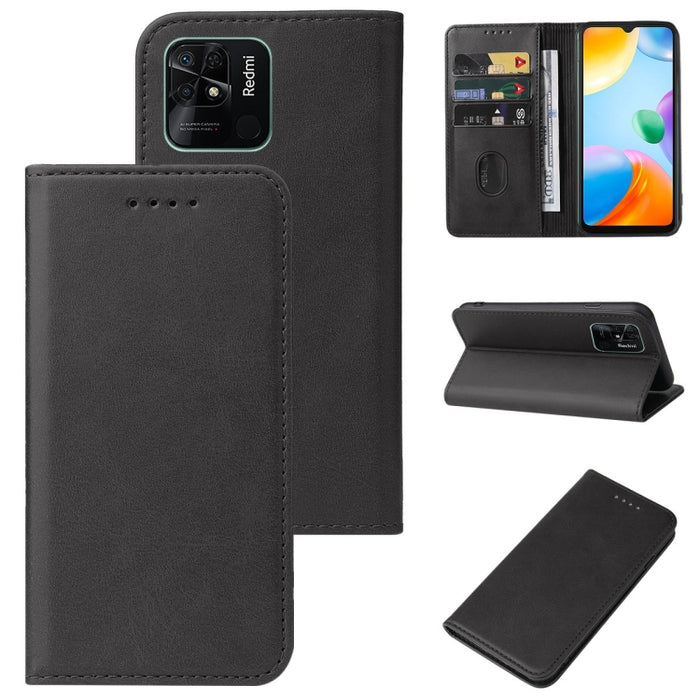 Caja de teléfono de cuero con cierre magnético, For Xiaomi Mi 10T Pro / Mi 10T 5G, For Xiaomi Mi CC9 Pro, For Xiaomi Redmi 9 Prime, For Xiaomi Redmi 9AT, For Xiaomi Redmi 9i, For Xiaomi Redmi 9T, For Xiaomi Redmi 10 5G, For Xiaomi Redmi 10 Prime 2022  ...
