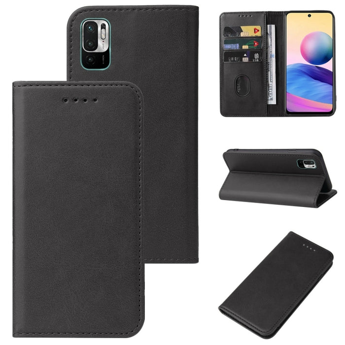 Caja de teléfono de cuero con cierre magnético, For Xiaomi Mi 10T Pro / Mi 10T 5G, For Xiaomi Mi CC9 Pro, For Xiaomi Redmi 9 Prime, For Xiaomi Redmi 9AT, For Xiaomi Redmi 9i, For Xiaomi Redmi 9T, For Xiaomi Redmi 10 5G, For Xiaomi Redmi 10 Prime 2022  ...