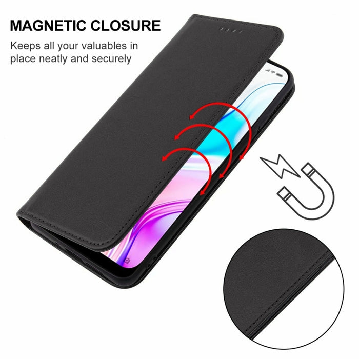 Caja de teléfono de cuero con cierre magnético, For Xiaomi Redmi 8, For Xiaomi Redmi 8A Pro, For Xiaomi Redmi 10X Pro 5G, For Xiaomi Redmi Note 9T, For Xiaomi Mi 10T Lite 5G, For Xiaomi 12S Ultra, For Xiaomi Black Shark 3S                              ...