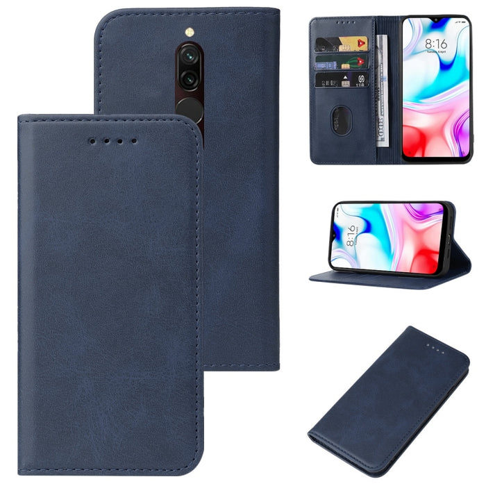 Caja de teléfono de cuero con cierre magnético, For Xiaomi Redmi 8, For Xiaomi Redmi 8A Pro, For Xiaomi Redmi 10X Pro 5G, For Xiaomi Redmi Note 9T, For Xiaomi Mi 10T Lite 5G, For Xiaomi 12S Ultra, For Xiaomi Black Shark 3S                              ...