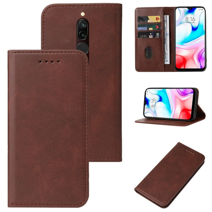 Caja de teléfono de cuero con cierre magnético, For Xiaomi Redmi 8, For Xiaomi Redmi 8A Pro, For Xiaomi Redmi 10X Pro 5G, For Xiaomi Redmi Note 9T, For Xiaomi Mi 10T Lite 5G, For Xiaomi 12S Ultra, For Xiaomi Black Shark 3S                              ...