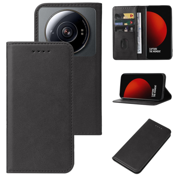 Caja de teléfono de cuero con cierre magnético, For Xiaomi Redmi 8, For Xiaomi Redmi 8A Pro, For Xiaomi Redmi 10X Pro 5G, For Xiaomi Redmi Note 9T, For Xiaomi Mi 10T Lite 5G, For Xiaomi 12S Ultra, For Xiaomi Black Shark 3S                              ...